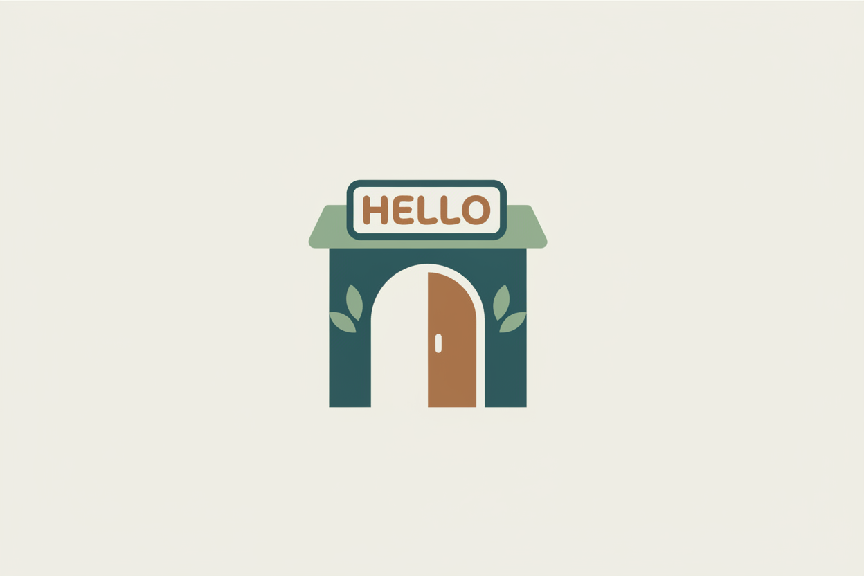 can you generate an icon that represents a small business for the shopify homepage have it look good to gain customer trust use this hex color code for the background color #eeede3